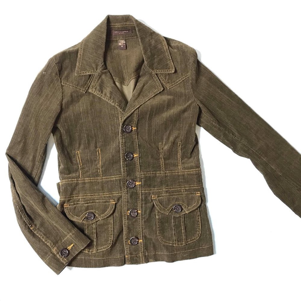 Christopher Blue Stretch Corduroy Jacket